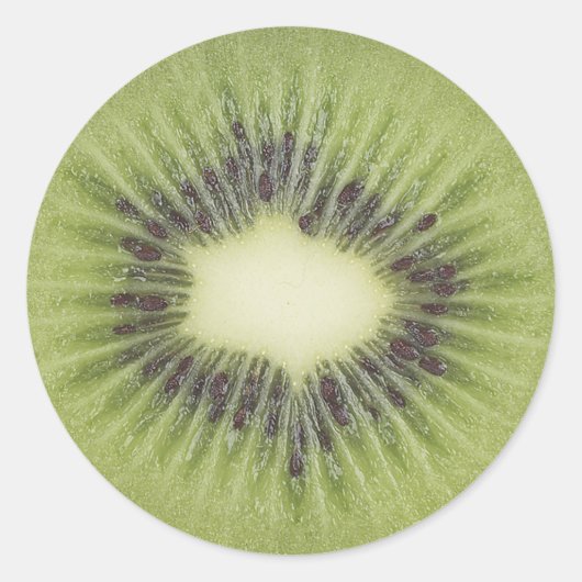 kiwi plak foto ronde sticker (Voorkant)