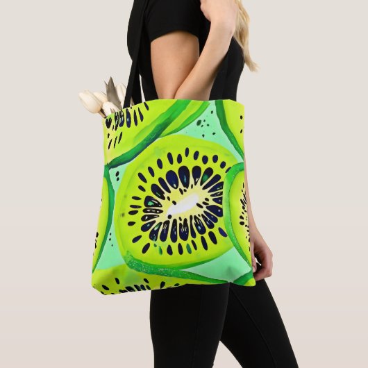 Kiwi plakjes: Levendig en Vers Tote Bag (Dichtbij)