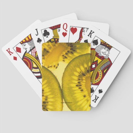 Kiwi plakjes pokerkaarten (Achterkant)