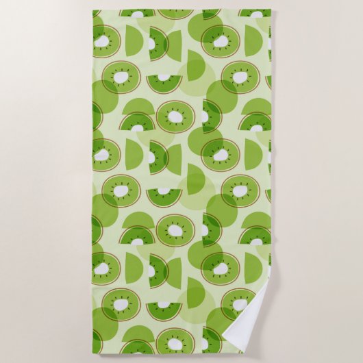 Kiwi Print Strandlaken (Voorkant)