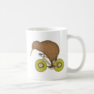 Kiwi Riding Bike met Kiwi Wheels Koffiemok