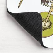 Kiwi Riding Bike met Kiwi Wheels Muismat (Hoek)