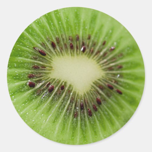 Kiwi Ronde Sticker (Voorkant)