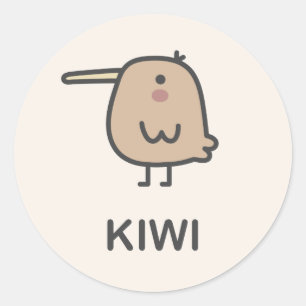 Kiwi Ronde Sticker