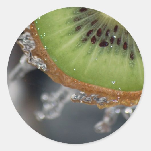 Kiwi Ronde Sticker (Voorkant)