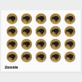 kiwi ronde sticker (Vel)