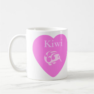 Kiwi roze hartslag koffiemok