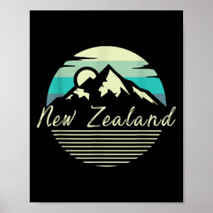 Kiwi Rugby Nieuw-Zeeland Land Cadeau Nieuw-Zeeland Poster