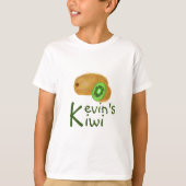 Kiwi Schattig ontwerp met initiaal 'K' T-shirt (Voorkant)