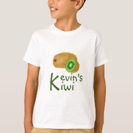 Kiwi Schattig ontwerp met initiaal 'K' T-shirt