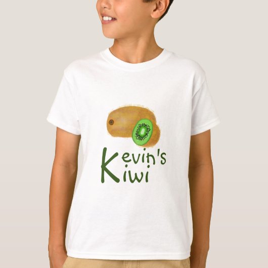 Kiwi Schattig ontwerp met initiaal 'K' T-shirt (Voorkant)