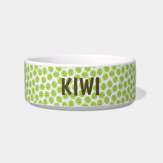 Kiwi Seeds Ceramic Pet Bowl Voerbakje