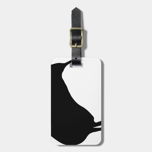 Kiwi Silhouette Bagagelabel (Voorkant verticaal)