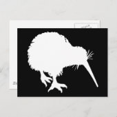 Kiwi Silhouette Briefkaart (Voorkant / Achterkant)