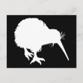Kiwi Silhouette Briefkaart (Voorkant)