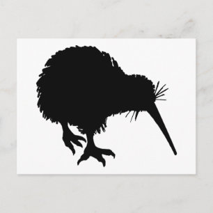 Kiwi Silhouette Briefkaart