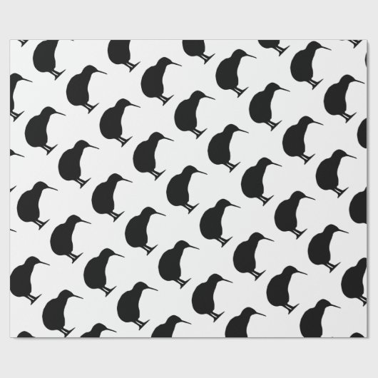 Kiwi Silhouette Cadeaupapier (Vlak)