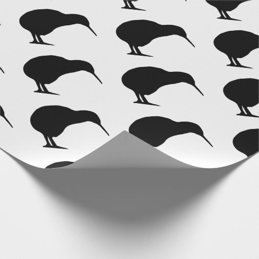 Kiwi Silhouette Cadeaupapier (Hoek)