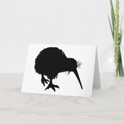 Kiwi Silhouette Kaart (Voorkant)