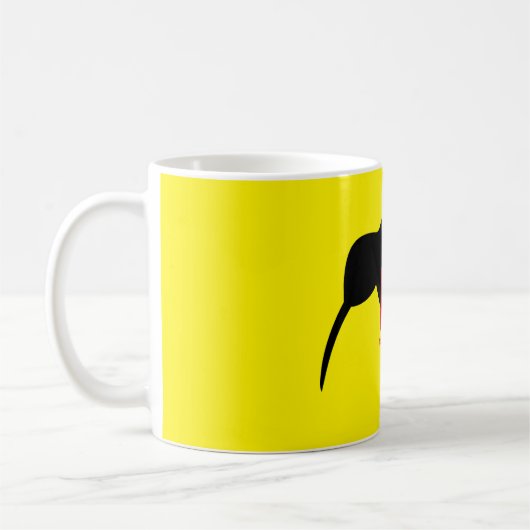 KIWI silhouette Koffiemok (Links)