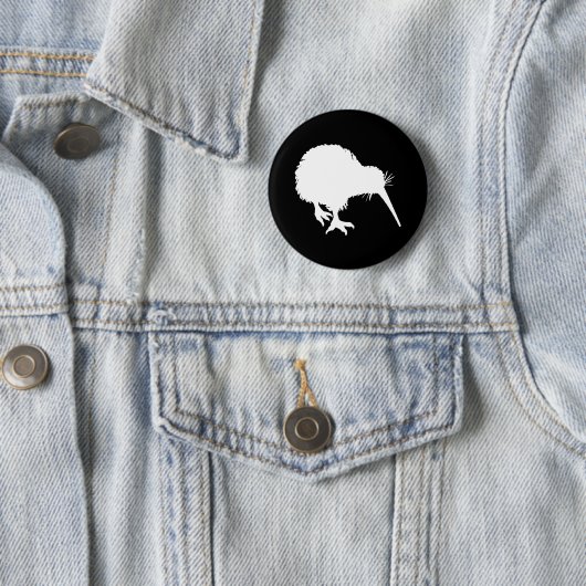 Kiwi Silhouette Ronde Button 5,7 Cm (In situ)