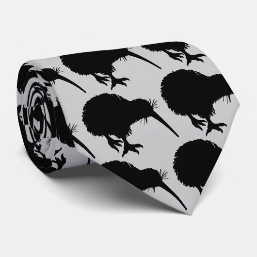 Kiwi Silhouette Stropdas (Opgerold)