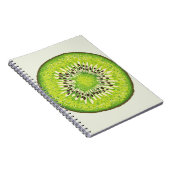 Kiwi Slice-illustratiepatroon Notitieboek (Rechterzijde)