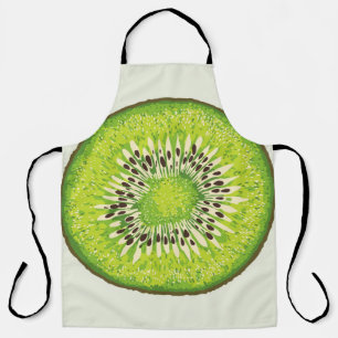 Kiwi Slice-illustratiepatroon Schort