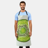 Kiwi Slice-illustratiepatroon Schort (Gedragen)