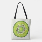 Kiwi Slice-illustratiepatroon Tote Bag (Achterkant)