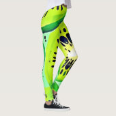 Kiwi Slices: Levendig en fris Leggings (Rechts)