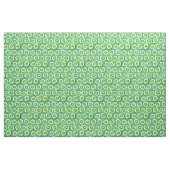 Kiwi snijdsels op turquoise stof (Yard (91,4 cm))