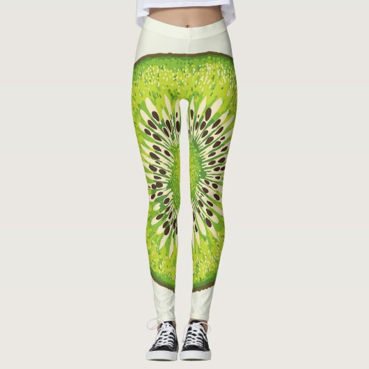 kiwi snijpatroon. leggings (Voorkant)