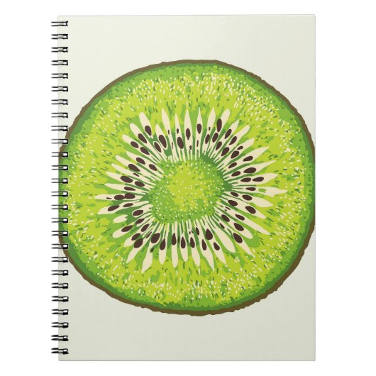kiwi snijpatroon. notitieboek (Voorkant)