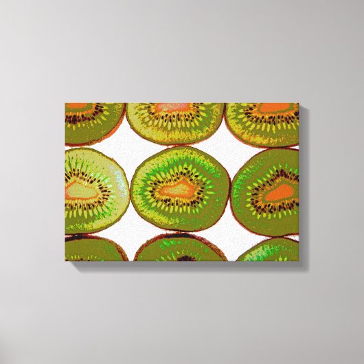 Kiwi snijwanden canvas afdruk (Voorkant)