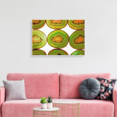 Kiwi snijwanden canvas afdruk (Insitu (Woonkamer))