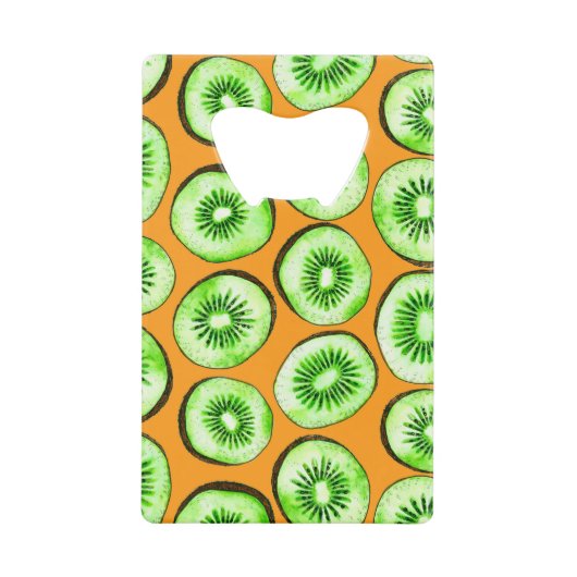 Kiwi snijwanden creditkaart flessenopener (Voorkant)