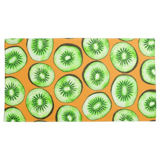 Kiwi snijwanden kussensloop (Voorkant-Rechts)