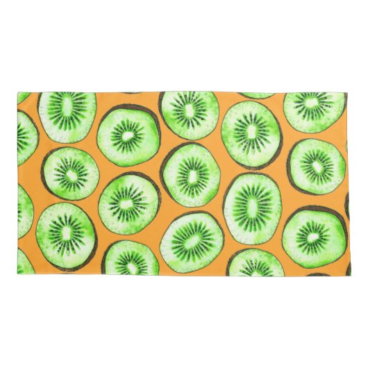 Kiwi snijwanden kussensloop (Achterkant-Links)