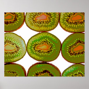 Kiwi snijwanden poster