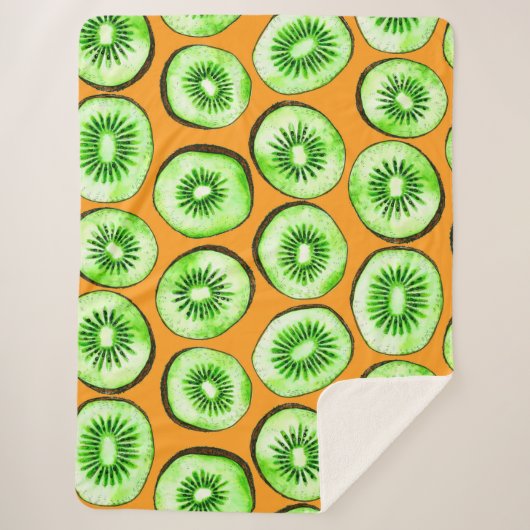 Kiwi snijwanden sherpa deken (Voorkant)