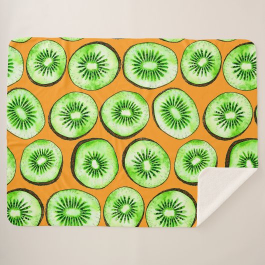 Kiwi snijwanden sherpa deken (Voorkant (horizontaal))