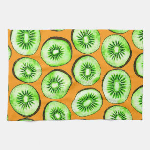 Kiwi snijwanden theedoek