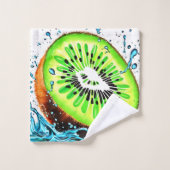 Kiwi Splash van frisheid Bad Handdoek (Wasdoekje)