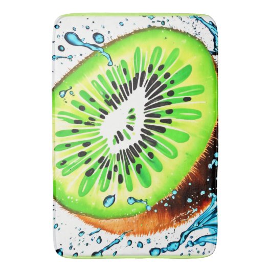 Kiwi Splash van frisheid Badmat (Voorkant Verticaal)