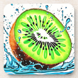 Kiwi Splash van frisheid Bier Onderzetter