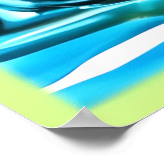 Kiwi Splash van frisheid Poster (Hoek)