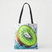 Kiwi Splash van frisheid Tote Bag (Voorkant)