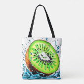 Kiwi Splash van frisheid Tote Bag (Achterkant)