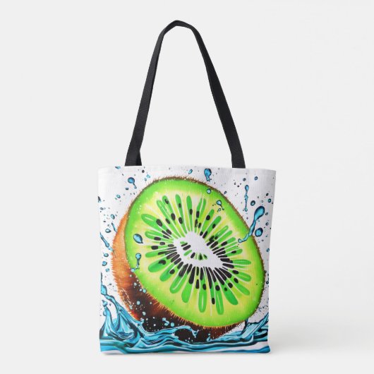 Kiwi Splash van frisheid Tote Bag (Achterkant)